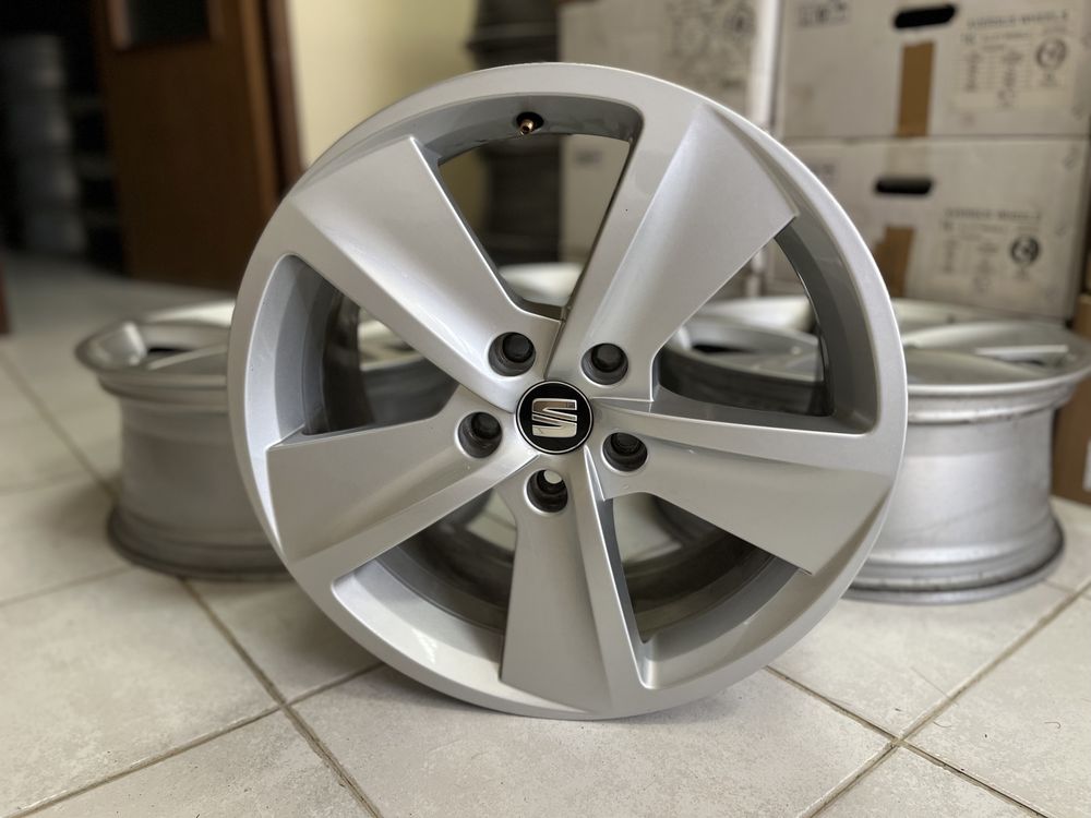Jantes 17” 5x112 originais Seat Leon Altea vw golf caddy audi a3
