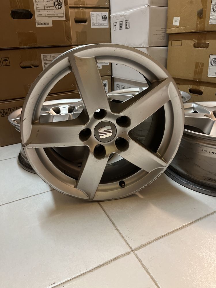Jantes 16” 5x112 originais Seat Alhambra vw golf caddy seat leon skoda audi a3 a4 b5