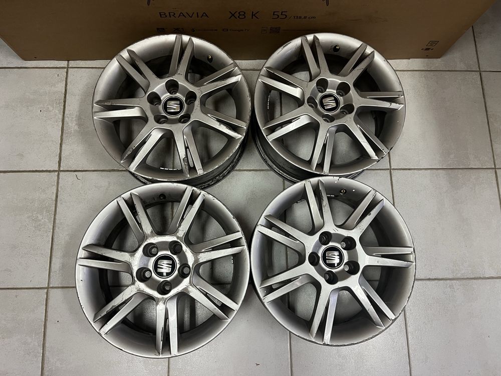 Jantes 15” 5x100 Originais Seat Ibiza, Skoda Fabia, Vw polo